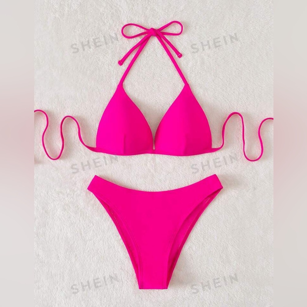 Hot pink bikini